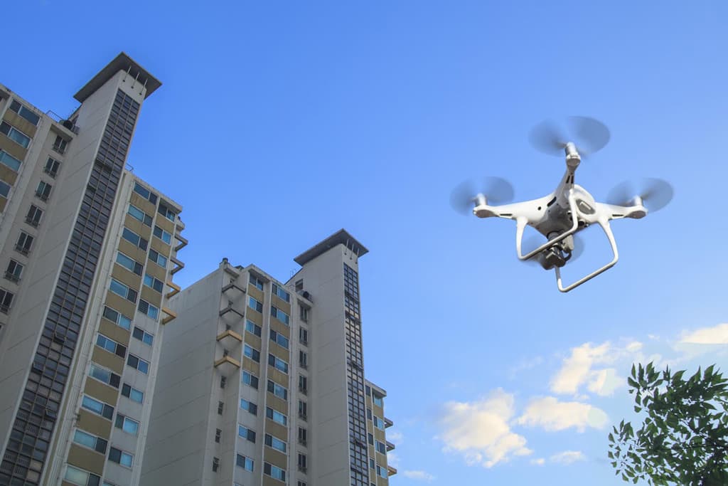 inspección de edificios con drones en Vigo